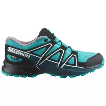 Мультиспортивная обувь Salomon Junior's Speedcross CSWP, цвет Peacock Blue/Deep Dive/Black
