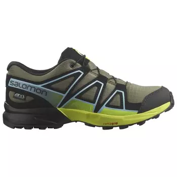 Мультиспортивная обувь Salomon Kid's Speedcross CSWP, цвет Deep Lichen Green/Black/Safety Yellow