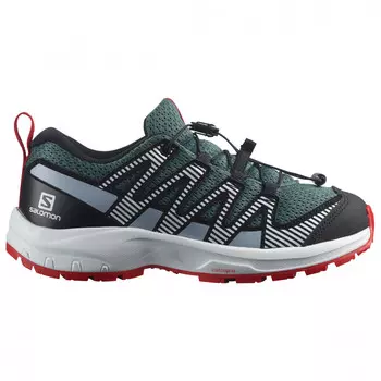 Мультиспортивная обувь Salomon XA Pro V8 Junior, цвет Stormy Weather/Zen Blue/Goji Berry