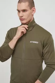 Мультиспортивная толстовка adidas TERREX, зеленый