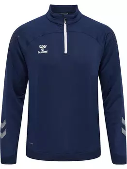 Мультиспортивная толстовка Hmllead с молнией до половины HUMMEL, цвет blau