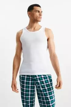 Мультиупаковка из 3 бесшовных рубашек в тонкую резинку C&A, белый