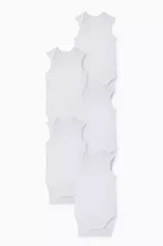 Мультиупаковка из 5 детских боди C&A, белый