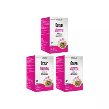 Мультивитамин Омега-3 Ocean Mummy, 3 упаковки по 30 капсул