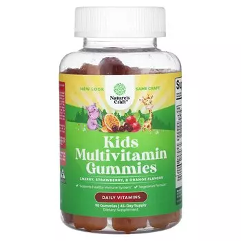 Мультивитаминная добавка Nature's Craft с вишней, клубникой и апельсином, 90 жевательных конфет