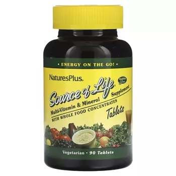 Мультивитаминная и минеральная добавка NaturesPlus, 90 таблеток