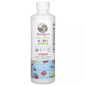 Мультивитаминные для детей MaryRuth's клубника, вишня, ваниль, 450 мл