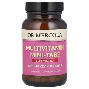 Мультивитаминные мини-таблетки, для женщин, 300 таблеток Dr. Mercola