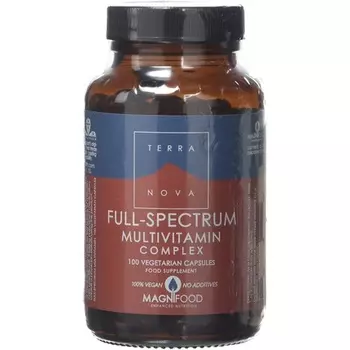 Мультивитаминный комплекс полного спектра Kinetic Marketing, 100 растительных капсул, Terranova