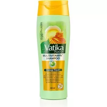 Мультивитаминный шампунь с яичным протеином 400 мл Vatika Naturals