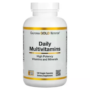 Мультивитамины California Gold Nutrition, 180 капсул