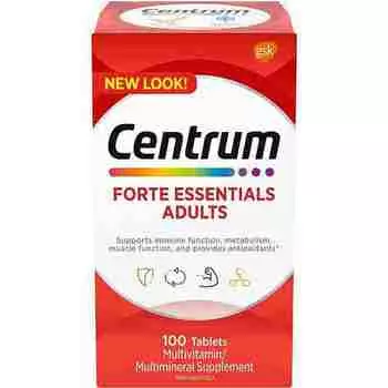 Мультивитамины Centrum Forte Essentials Adults, 100 таблеток