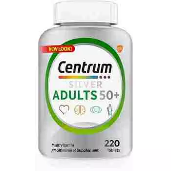 Мультивитамины Centrum Silver для взрослых от 50 лет, 220 таблеток