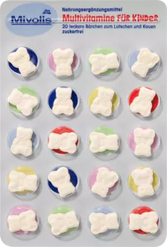 Мультивитамины для детей таблетки жевательные 20 шт 20 шт Mivolis