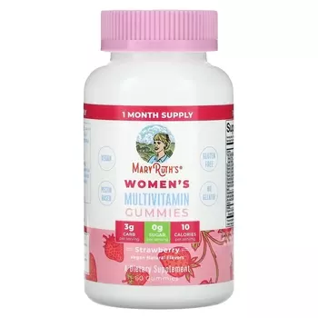 Мультивитамины MaryRuth's Women со вкусом клубники, 60 жевательных таблеток