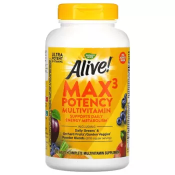 Мультивитамины Max3 Potency без добавления железа 180 таблеток, Nature's Way
