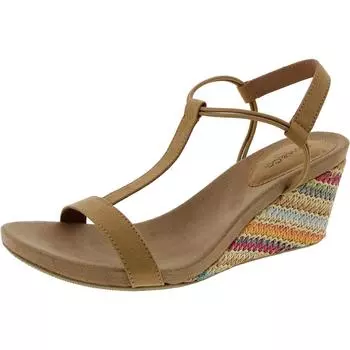 Mulan женские сандалии с Т-образным ремешком Style & Co., цвет khaki raffia