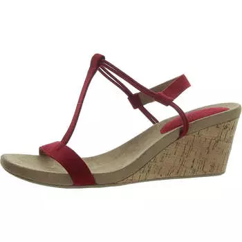 Mulan женские сандалии с Т-образным ремешком Style & Co., цвет red mc