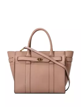 Mulberry маленькая сумка-тоут Zipper Bayswater, нейтральный цвет