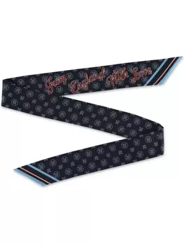 Mulberry шарф «Из Англии с любовью», синий