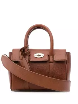Mulberry сумка-сэтчел Bayswater размера мини, коричневый