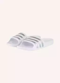 Мюли adilette aqua Adidas, белый