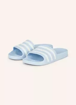 Мюли adilette aqua adidas, светло-голубой