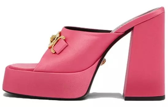 Мюли Aevitas 120 мм из атласа на платформе Versace