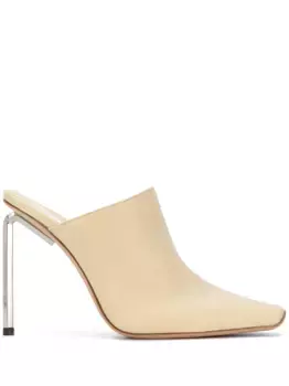 Мюли Allen OFF-WHITE, нейтральный