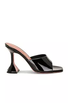 Мюли Amina Muaddi Lupita Patent Slipper, черный