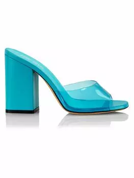 мюли Anja из ПВХ Paris Texas, синий