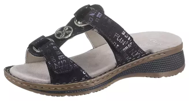 Мюли Ara "HAWAII", танкетка, летняя обувь, тапочки на липучке, синий