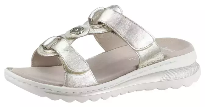 Мюли Ara "TAMPA", танкетка, летняя обувь, тапочки удобной ширины G (= широкие), цвет Goldfarben