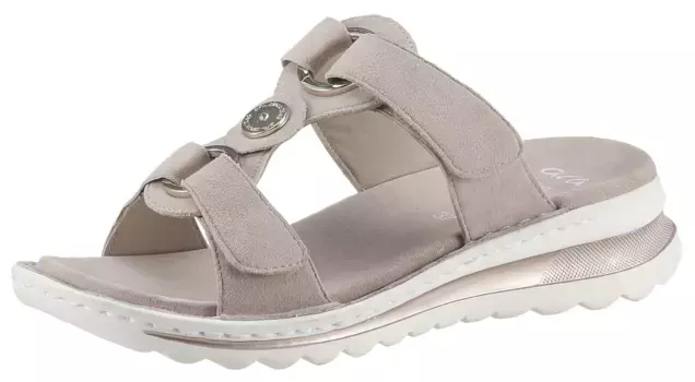 Мюли Ara "TAMPA", танкетка, летняя обувь, тапочки удобной ширины G (= широкие), цвет Sand