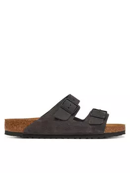 Мюли Arizona zamsz 1028603 Birkenstock, серый