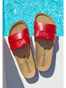 Мюли babunkers, красный