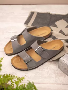 Мюли Babunkers Leder, серый