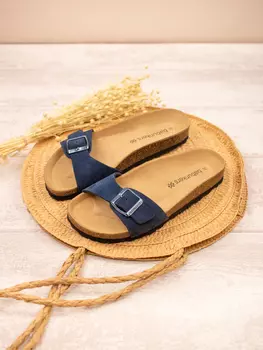 Мюли Babunkers Leder, темно-синий