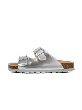 Мюли babunkers, серебряный