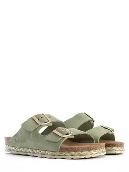 Мюли BACKSUN, зеленый