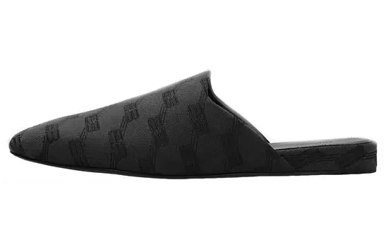 Мюли Balenciaga с логотипом, серо-черный
