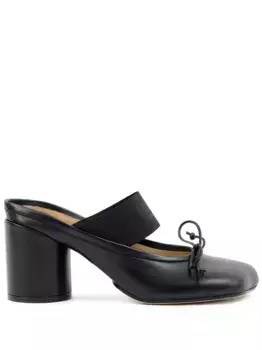 Мюли Ballet 70 с логотипом MM6 Maison Margiela, черный