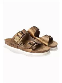 Мюли BAYTON, цвет braun/gold