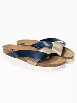 Мюли BAYTON, цвет dunkelblau/gold