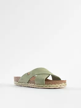 Мюли BAYTON Leder Burgos, хаки