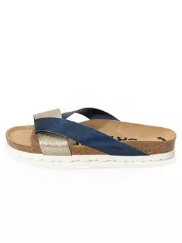 Мюли Bayton Mildura, цвет Navy/Gold