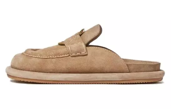 Мюли Bell Suede Moncler, бежевый