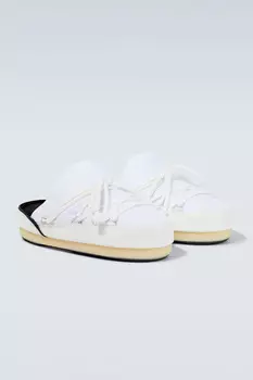 Мюли - Белый - Плоская подошва MOON BOOT