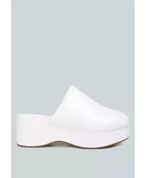 Мюли без шнуровки Olori на твердой платформе London Rag, белый