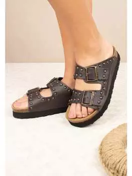 Мюли billowy, коричневый